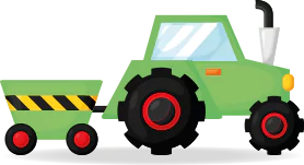 A tractor and trailer